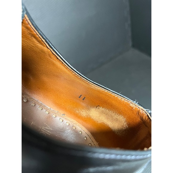 Allen Edmonds Montgomery Black Leather Split Toe Derby Shoes Old Money 11 E Wide main image 5